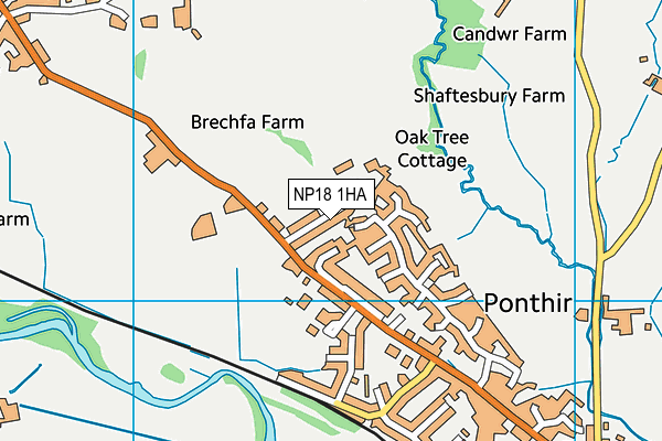NP18 1HA map - OS VectorMap District (Ordnance Survey) NP18 1HA map - OS VectorMap District (Ordnance Survey)