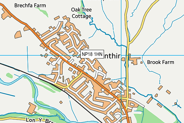 NP18 1HN map - OS VectorMap District (Ordnance Survey) NP18 1HN map - OS VectorMap District (Ordnance Survey)