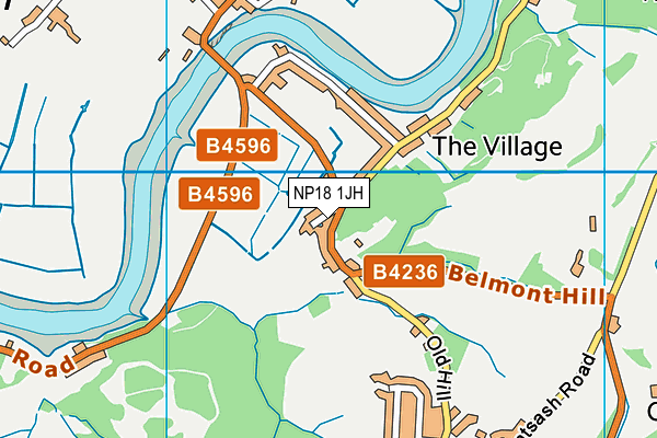 NP18 1JH map - OS VectorMap District (Ordnance Survey) NP18 1JH map - OS VectorMap District (Ordnance Survey)