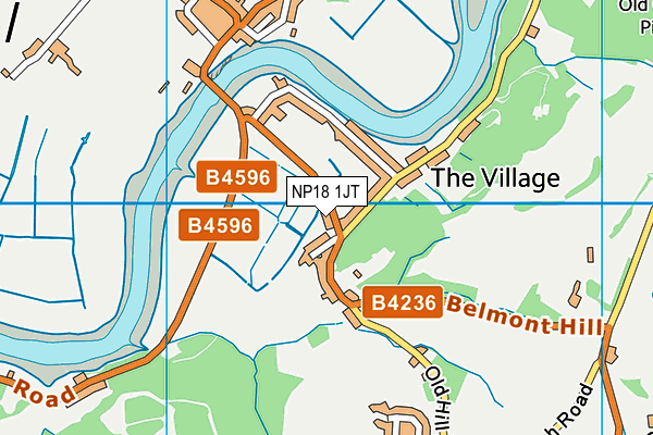 NP18 1JT map - OS VectorMap District (Ordnance Survey) NP18 1JT map - OS VectorMap District (Ordnance Survey)