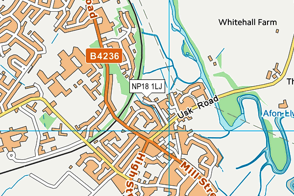 NP18 1LJ map - OS VectorMap District (Ordnance Survey) NP18 1LJ map - OS VectorMap District (Ordnance Survey)