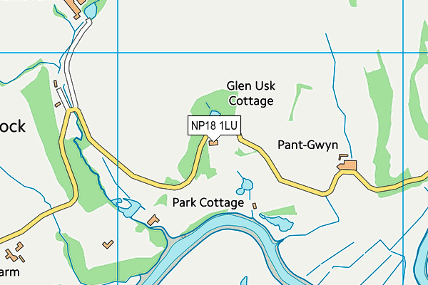 NP18 1LU map - OS VectorMap District (Ordnance Survey)