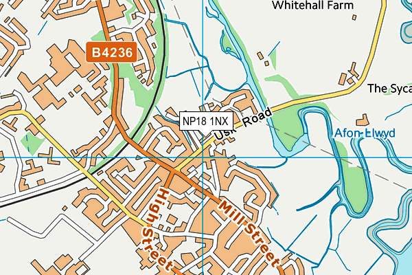 NP18 1NX map - OS VectorMap District (Ordnance Survey) NP18 1NX map - OS VectorMap District (Ordnance Survey)