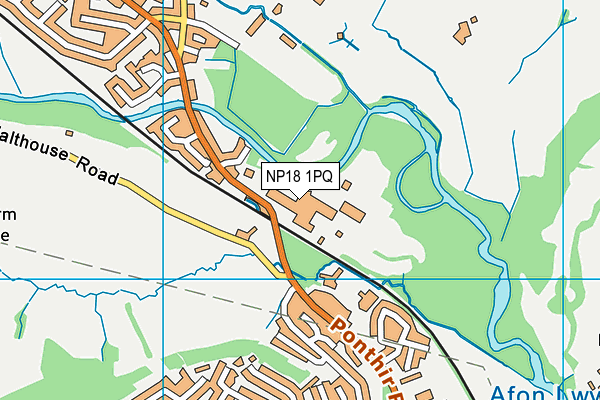 NP18 1PQ map - OS VectorMap District (Ordnance Survey) NP18 1PQ map - OS VectorMap District (Ordnance Survey)