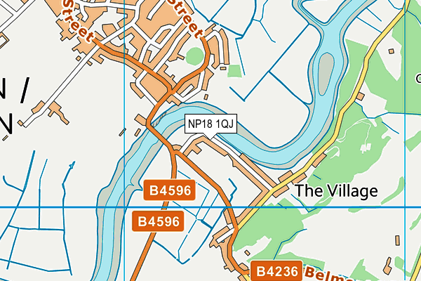 NP18 1QJ map - OS VectorMap District (Ordnance Survey) NP18 1QJ map - OS VectorMap District (Ordnance Survey)