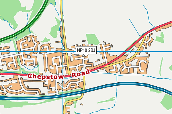 NP18 2BJ map - OS VectorMap District (Ordnance Survey) NP18 2BJ map - OS VectorMap District (Ordnance Survey)