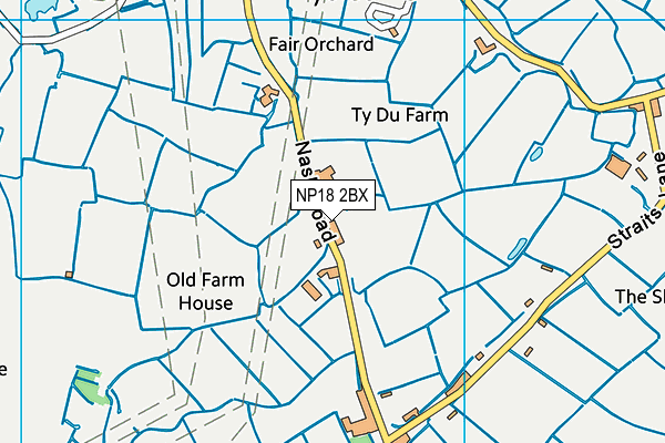 NP18 2BX map - OS VectorMap District (Ordnance Survey) NP18 2BX map - OS VectorMap District (Ordnance Survey)