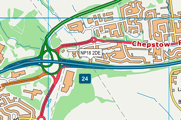 NP18 2DE map - OS VectorMap District (Ordnance Survey) NP18 2DE map - OS VectorMap District (Ordnance Survey)