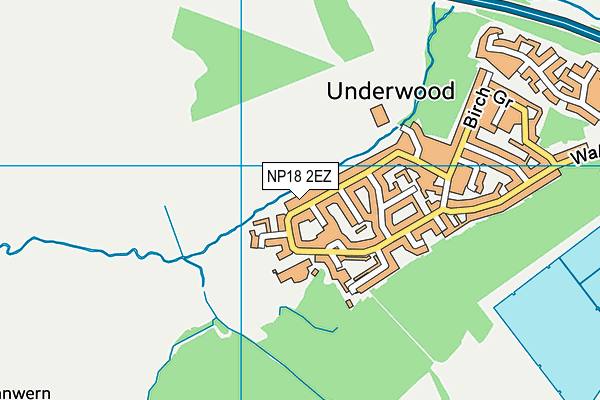 NP18 2EZ map - OS VectorMap District (Ordnance Survey) NP18 2EZ map - OS VectorMap District (Ordnance Survey)