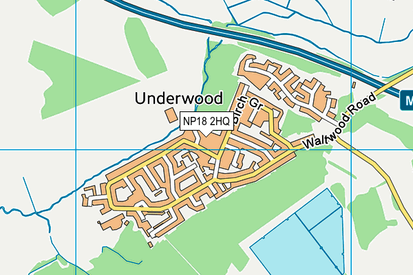 NP18 2HQ map - OS VectorMap District (Ordnance Survey) NP18 2HQ map - OS VectorMap District (Ordnance Survey)