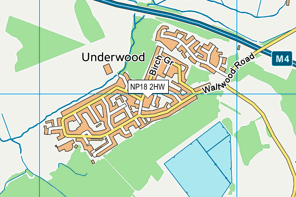 NP18 2HW map - OS VectorMap District (Ordnance Survey) NP18 2HW map - OS VectorMap District (Ordnance Survey)