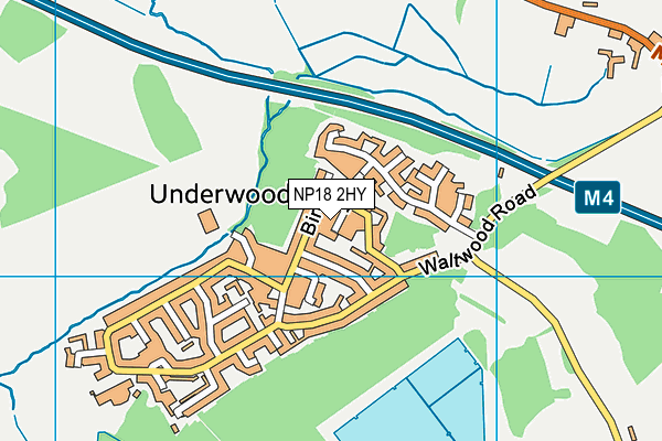 NP18 2HY map - OS VectorMap District (Ordnance Survey) NP18 2HY map - OS VectorMap District (Ordnance Survey)