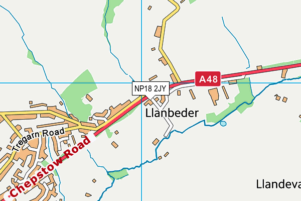 NP18 2JY map - OS VectorMap District (Ordnance Survey) NP18 2JY map - OS VectorMap District (Ordnance Survey)