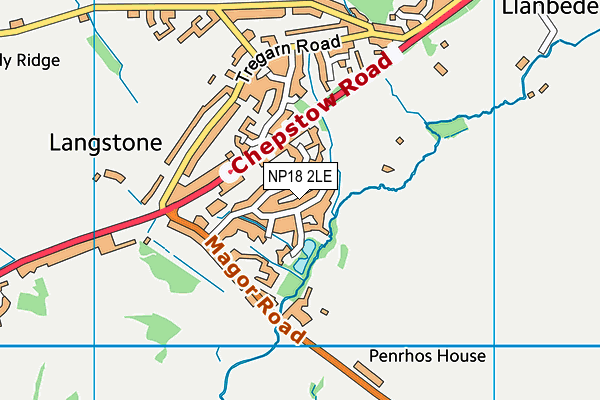 NP18 2LE map - OS VectorMap District (Ordnance Survey) NP18 2LE map - OS VectorMap District (Ordnance Survey)
