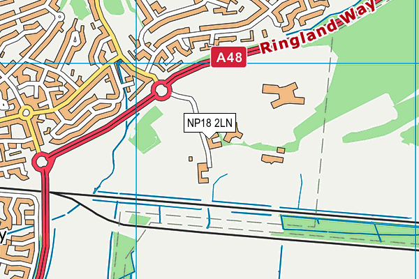 NP18 2LN map - OS VectorMap District (Ordnance Survey) NP18 2LN map - OS VectorMap District (Ordnance Survey)