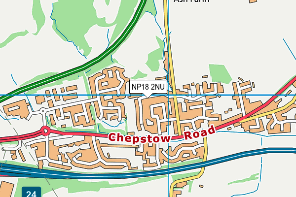 NP18 2NU map - OS VectorMap District (Ordnance Survey) NP18 2NU map - OS VectorMap District (Ordnance Survey)