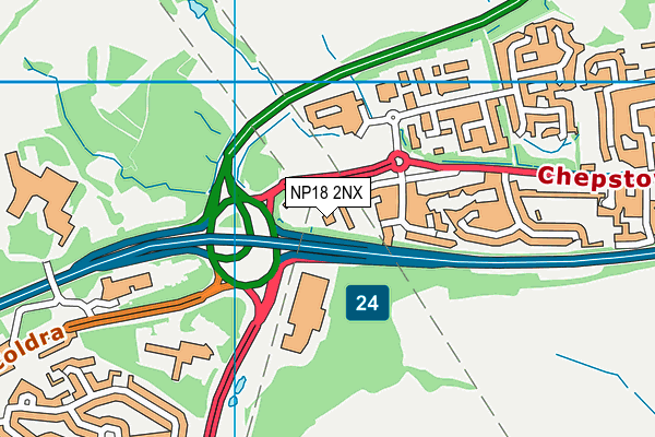 NP18 2NX map - OS VectorMap District (Ordnance Survey) NP18 2NX map - OS VectorMap District (Ordnance Survey)