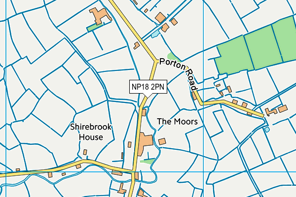 NP18 2PN map - OS VectorMap District (Ordnance Survey) NP18 2PN map - OS VectorMap District (Ordnance Survey)