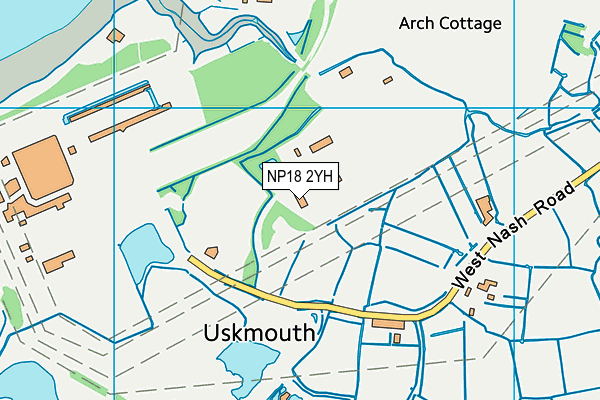 NP18 2YH map - OS VectorMap District (Ordnance Survey) NP18 2YH map - OS VectorMap District (Ordnance Survey)