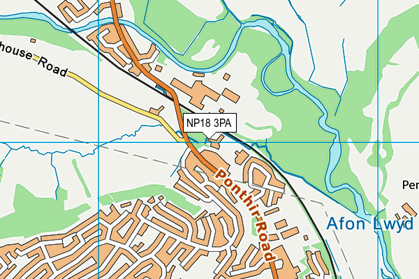 NP18 3PA map - OS VectorMap District (Ordnance Survey) NP18 3PA map - OS VectorMap District (Ordnance Survey)