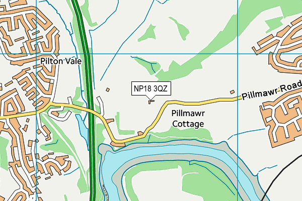 NP18 3QZ map - OS VectorMap District (Ordnance Survey) NP18 3QZ map - OS VectorMap District (Ordnance Survey)