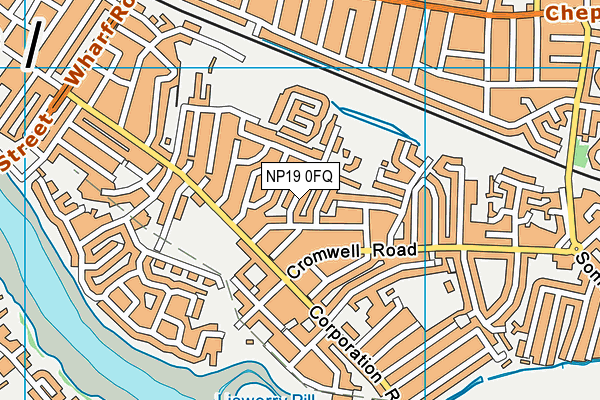 NP19 0FQ map - OS VectorMap District (Ordnance Survey)