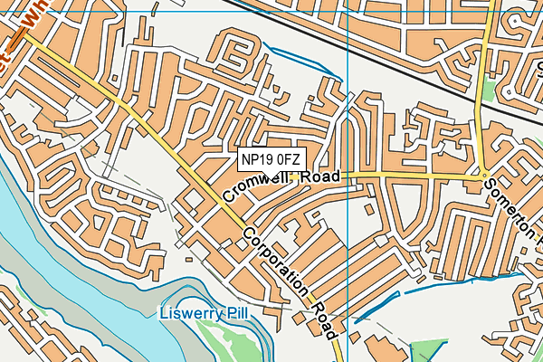 NP19 0FZ map - OS VectorMap District (Ordnance Survey) NP19 0FZ map - OS VectorMap District (Ordnance Survey)