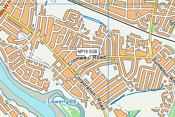 NP19 0GB map - OS VectorMap District (Ordnance Survey) NP19 0GB map - OS VectorMap District (Ordnance Survey)