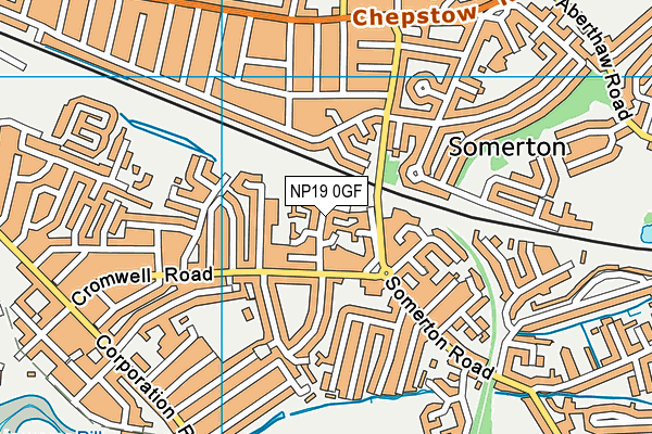 NP19 0GF map - OS VectorMap District (Ordnance Survey) NP19 0GF map - OS VectorMap District (Ordnance Survey)