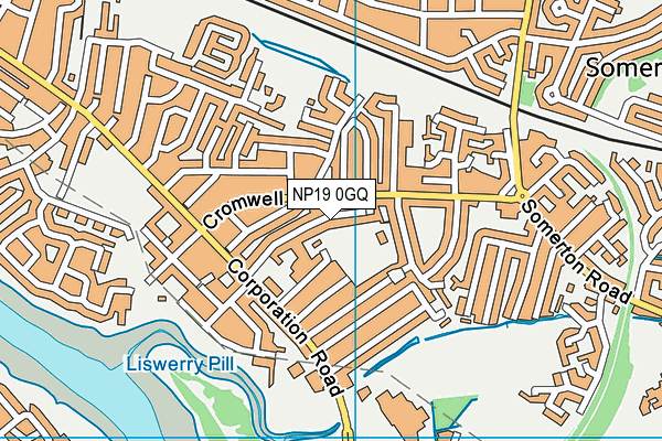NP19 0GQ map - OS VectorMap District (Ordnance Survey)