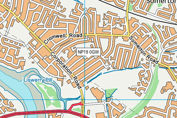 NP19 0GW map - OS VectorMap District (Ordnance Survey) NP19 0GW map - OS VectorMap District (Ordnance Survey)