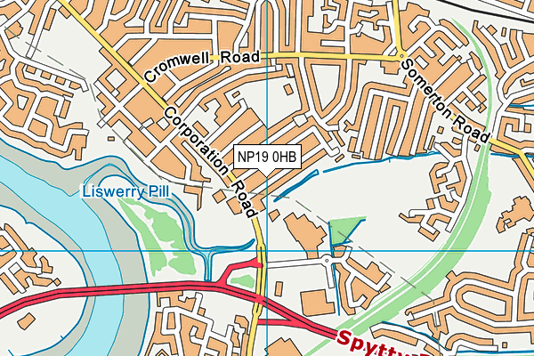 NP19 0HB map - OS VectorMap District (Ordnance Survey) NP19 0HB map - OS VectorMap District (Ordnance Survey)