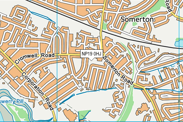 NP19 0HJ map - OS VectorMap District (Ordnance Survey) NP19 0HJ map - OS VectorMap District (Ordnance Survey)