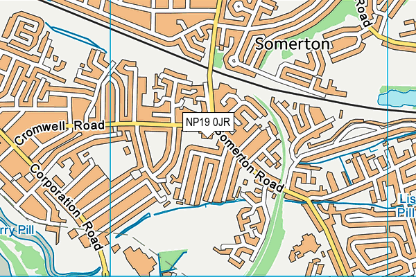 NP19 0JR map - OS VectorMap District (Ordnance Survey) NP19 0JR map - OS VectorMap District (Ordnance Survey)