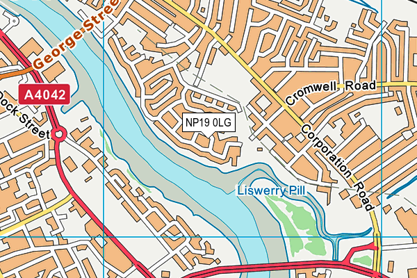 NP19 0LG map - OS VectorMap District (Ordnance Survey) NP19 0LG map - OS VectorMap District (Ordnance Survey)