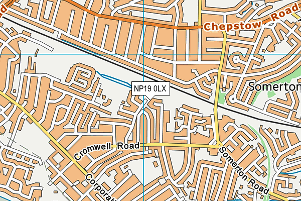NP19 0LX map - OS VectorMap District (Ordnance Survey) NP19 0LX map - OS VectorMap District (Ordnance Survey)