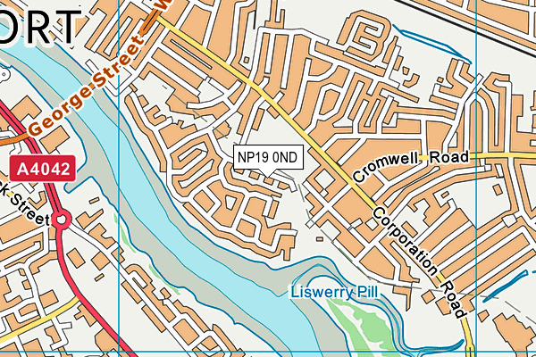 NP19 0ND map - OS VectorMap District (Ordnance Survey) NP19 0ND map - OS VectorMap District (Ordnance Survey)