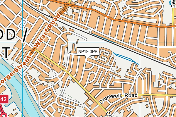 NP19 0PB map - OS VectorMap District (Ordnance Survey) NP19 0PB map - OS VectorMap District (Ordnance Survey)