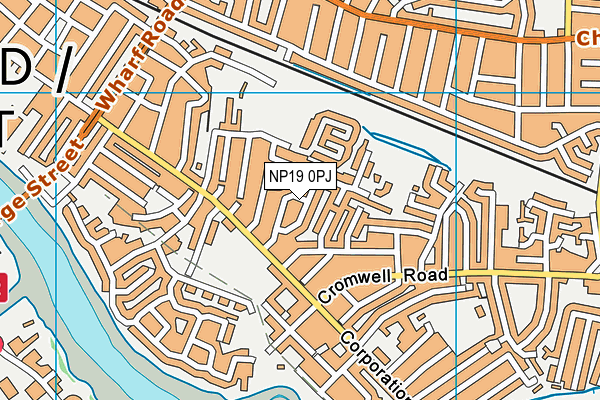 NP19 0PJ map - OS VectorMap District (Ordnance Survey) NP19 0PJ map - OS VectorMap District (Ordnance Survey)