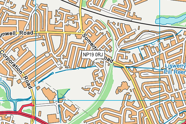 NP19 0RJ map - OS VectorMap District (Ordnance Survey)
