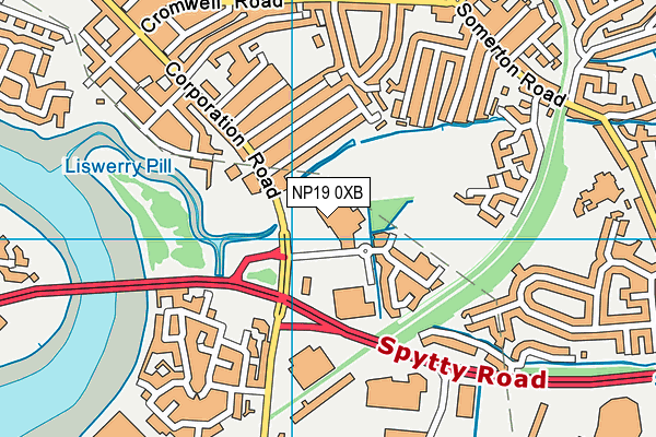 NP19 0XB map - OS VectorMap District (Ordnance Survey) NP19 0XB map - OS VectorMap District (Ordnance Survey)