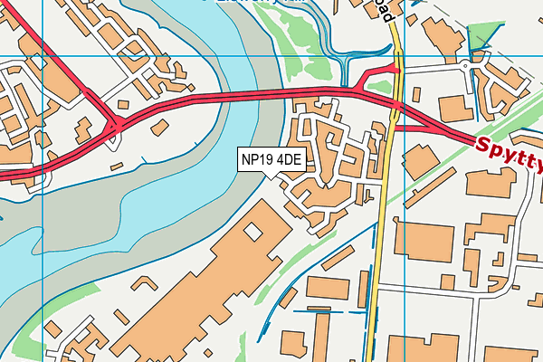 NP19 4DE map - OS VectorMap District (Ordnance Survey) NP19 4DE map - OS VectorMap District (Ordnance Survey)