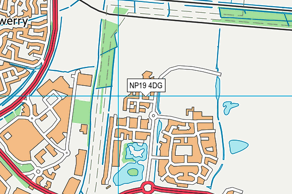 NP19 4DG map - OS VectorMap District (Ordnance Survey) NP19 4DG map - OS VectorMap District (Ordnance Survey)