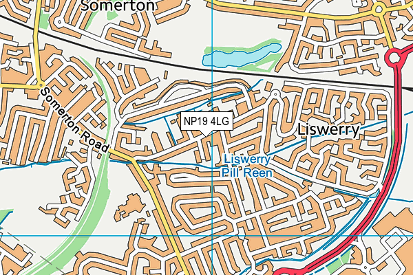 NP19 4LG map - OS VectorMap District (Ordnance Survey) NP19 4LG map - OS VectorMap District (Ordnance Survey)