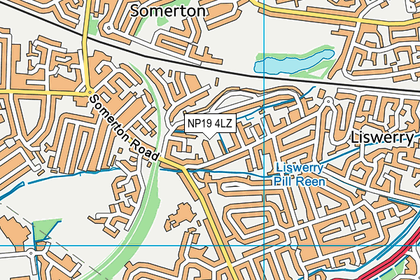 NP19 4LZ map - OS VectorMap District (Ordnance Survey) NP19 4LZ map - OS VectorMap District (Ordnance Survey)