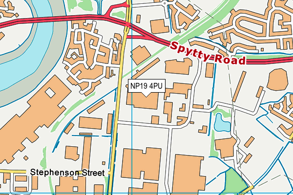 NP19 4PU map - OS VectorMap District (Ordnance Survey) NP19 4PU map - OS VectorMap District (Ordnance Survey)