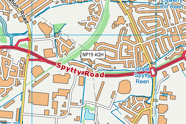 NP19 4QH map - OS VectorMap District (Ordnance Survey) NP19 4QH map - OS VectorMap District (Ordnance Survey)