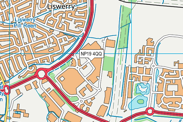 NP19 4QQ map - OS VectorMap District (Ordnance Survey) NP19 4QQ map - OS VectorMap District (Ordnance Survey)
