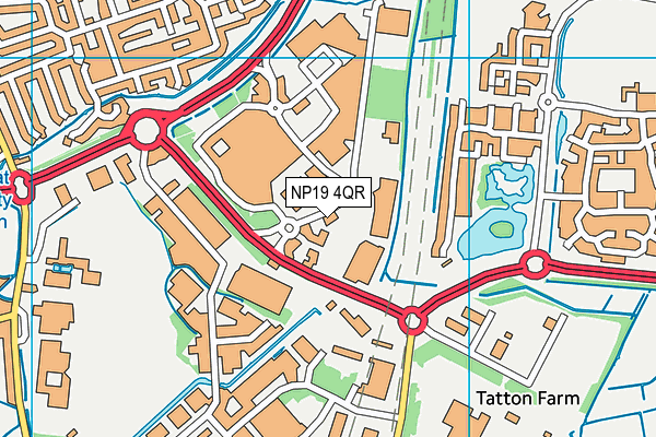 NP19 4QR map - OS VectorMap District (Ordnance Survey) NP19 4QR map - OS VectorMap District (Ordnance Survey)