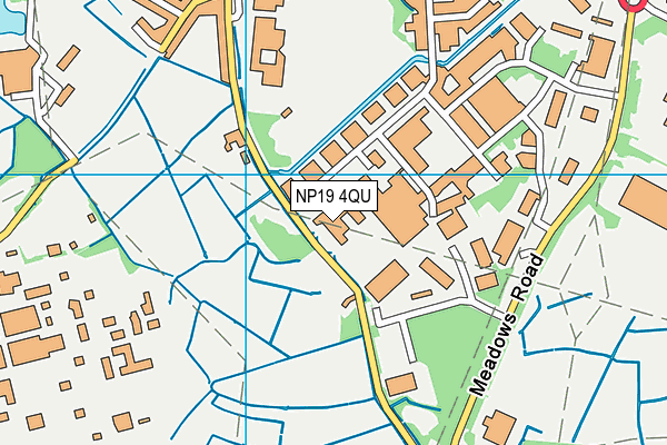 NP19 4QU map - OS VectorMap District (Ordnance Survey) NP19 4QU map - OS VectorMap District (Ordnance Survey)
